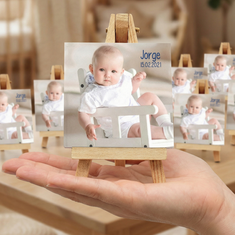 Set de Mini Caballete con Panel de Metacrilato Personalizado - Imagen 3