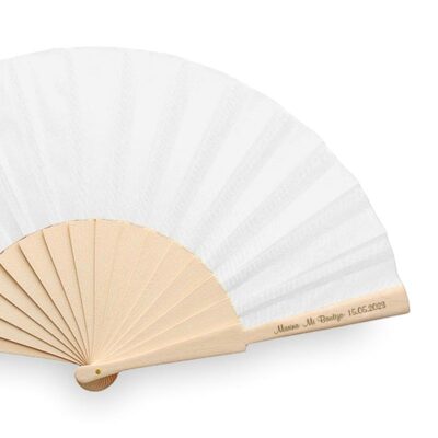 Abanico de Madera y Tela<br>9 colores a escoger<BR><FONT SIZE=1>MK-8863</FONT>